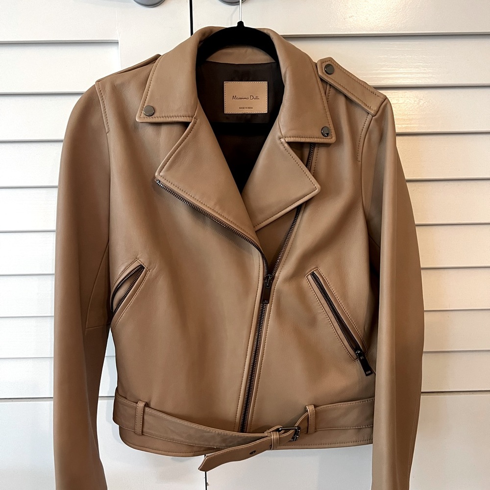 Leather Jacket, Massimo Dutti, never worn out